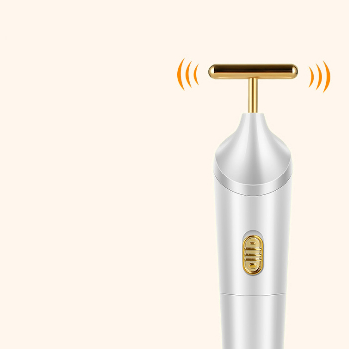 2019002 Wholesale handheld metal 3D portable mini face massager - Click Image to Close