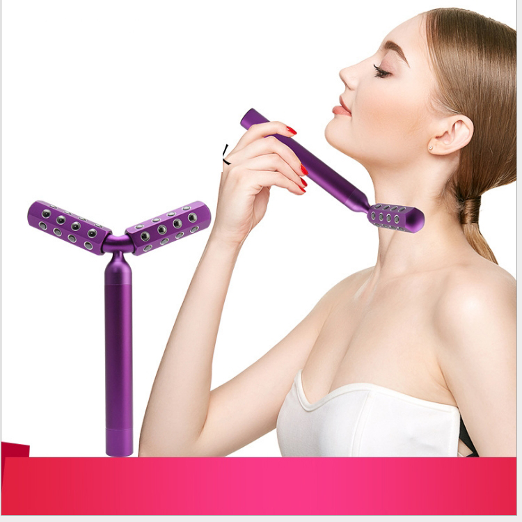 2019014 MINI Solar Rollers Y Shape Massager Beauty Roller Slim B - Click Image to Close