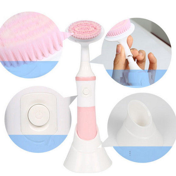 2019196 Face Brush Set, Silicone Facial Brush Cleanser, Silicone - Click Image to Close
