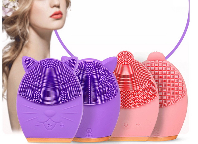 2019222 Face Beauty Skin Care Electric Facial Cleansing Brush wi