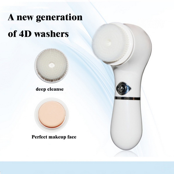 2019231 wireless charging silicon ultrasonic face cleaner facial