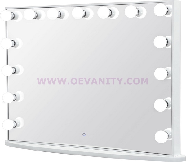 640003 Diamond XL Mirror Finish Hollywood Makeup Mirror Dimmable - Click Image to Close