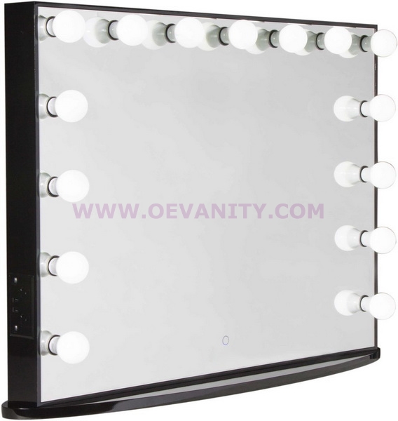 640004 Diamond XL Mirror Finish Hollywood Makeup Mirror Dimmable - Click Image to Close