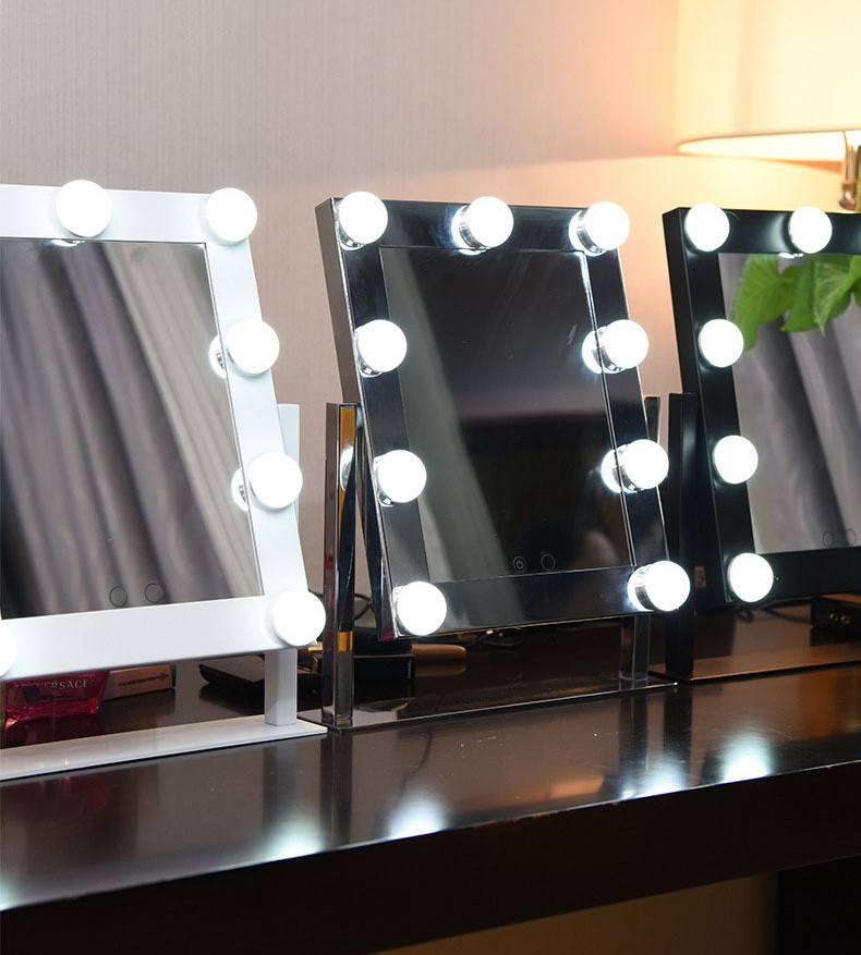 690006 lighted makeup mirrors with touch dimming