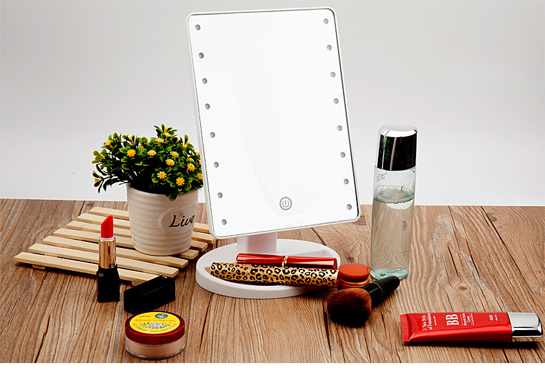 690008 lighted makeup mirrors with touch dimming