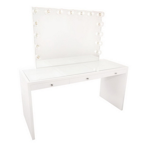 VA00004 Vanity table for hollywood makeup mirrors - Click Image to Close