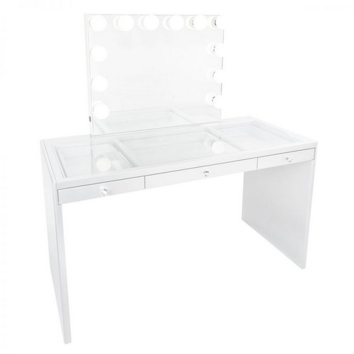 VA00004 Vanity table for hollywood makeup mirrors - Click Image to Close