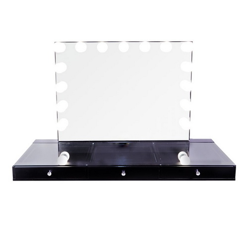 VA00006 Vanity table for hollywood makeup mirrors - Click Image to Close