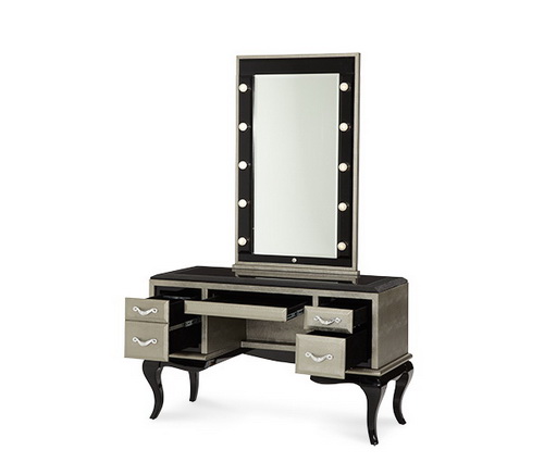 VA00031 modern dressing table with mirrors