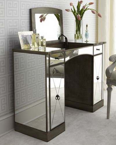 VA00036 modern dressing table with mirrors