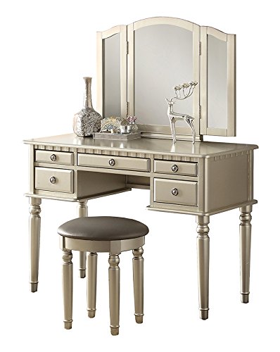 VA00038 modern dressing table with mirrors