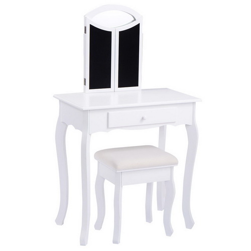 VA00039 modern dressing table with mirrors - Click Image to Close