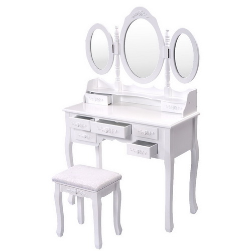 VA00040 modern dressing table with mirrors