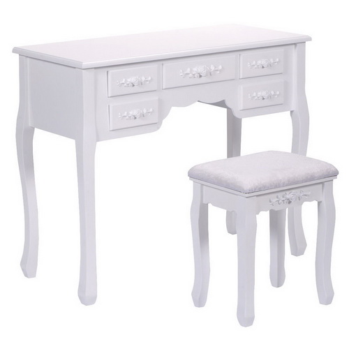 VA00041 modern dressing table with mirrors