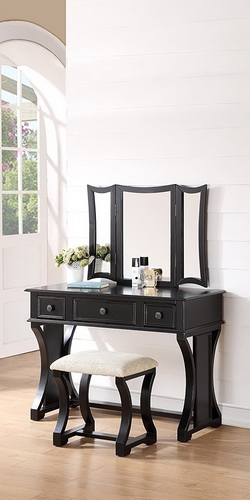 VA00046 modern dressing table with mirrors - Click Image to Close